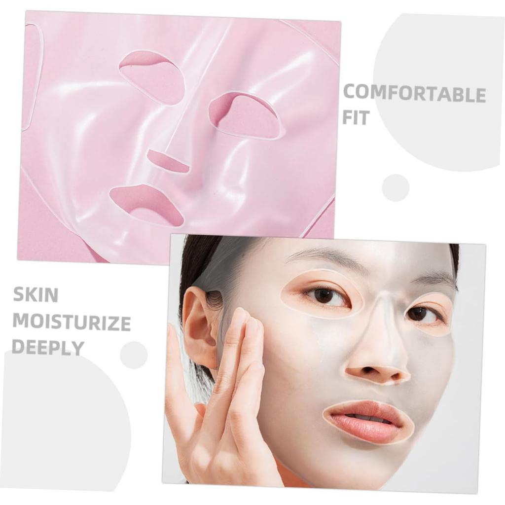 3D Silicone Face Mask Cover Reusable Face Mask Holder for Sheet Masks Moisturizing Facial Mask Cover Prevent Evaporation Beauty