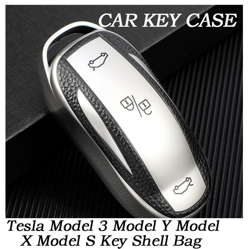 

Fashion TPU Car Smart Key Cover Case Fob for Tesla Model 3 Model Y Model X Model S Key Shell Bag Holder Protector Accessories model x червоний