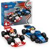 LEGO City F1 Williams Racing & Haas Race Car Combo Toy Set for Kids Ages 4-6 Building Blocks Vehicles