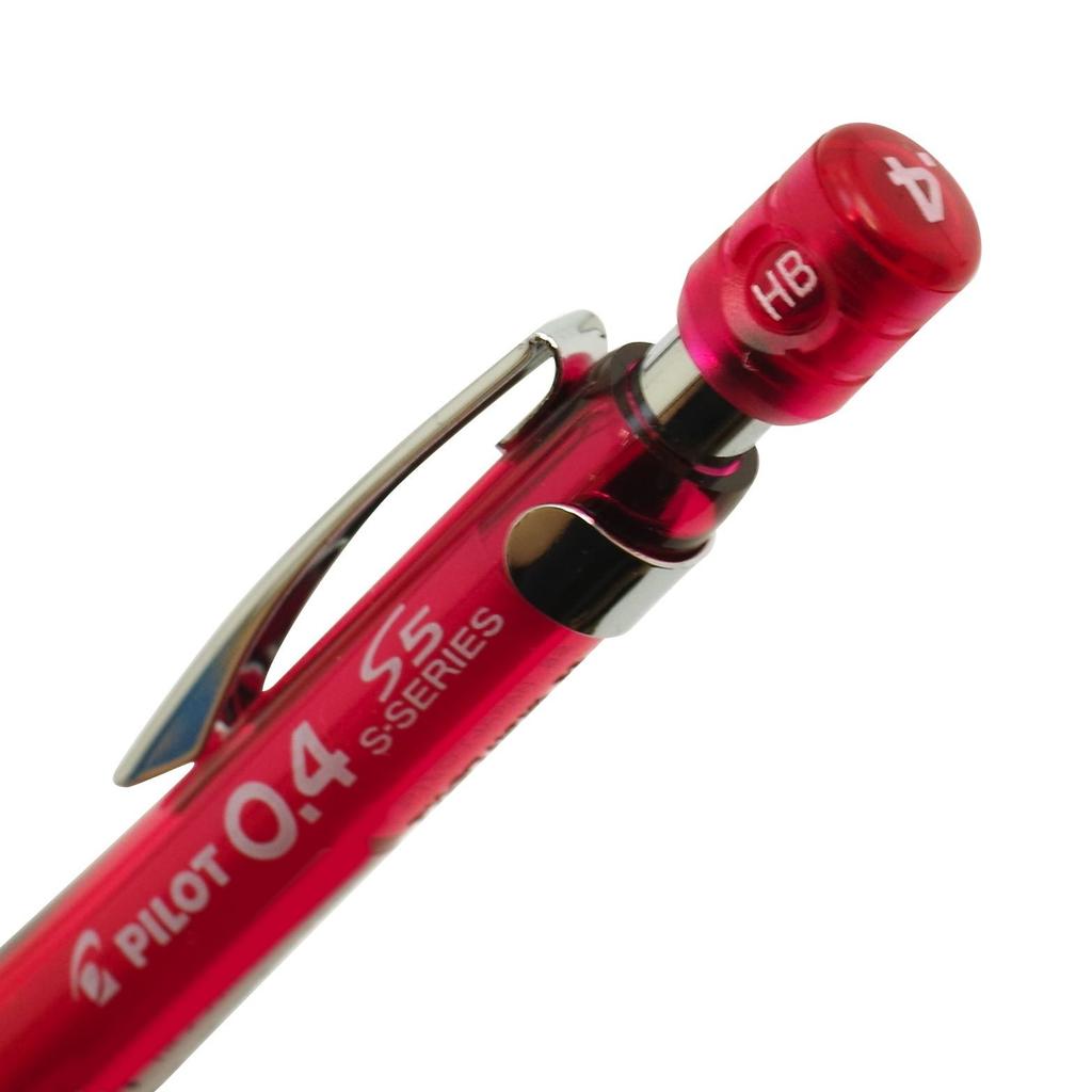 Pilot S5 Mechanical Pencil Transparent Red Body 0.4mm (HPS-50R-TR4)