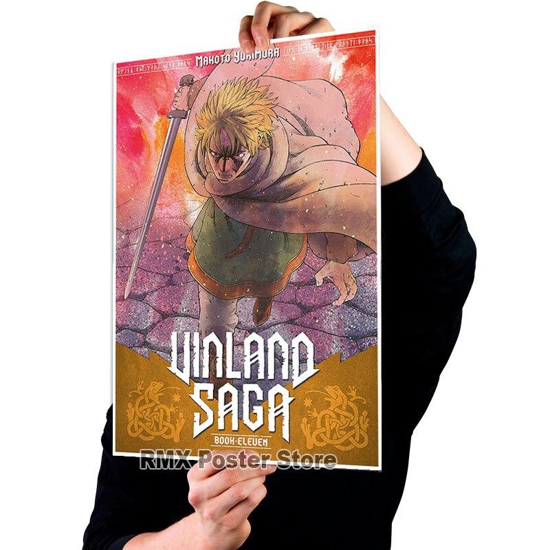 

Аніме Vinland Saga Плакати Естетичний білий крейдований папір Вітальня Декорація Фреска Скандинавський домашній декор Бар Інтер єр Картина 42x30cm