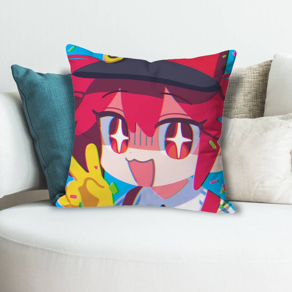KKasane Cute TTeto Anime Celebrity Merchandise AllMatch Printed Pillow Case Sofa Car Office Room Decoration Protector