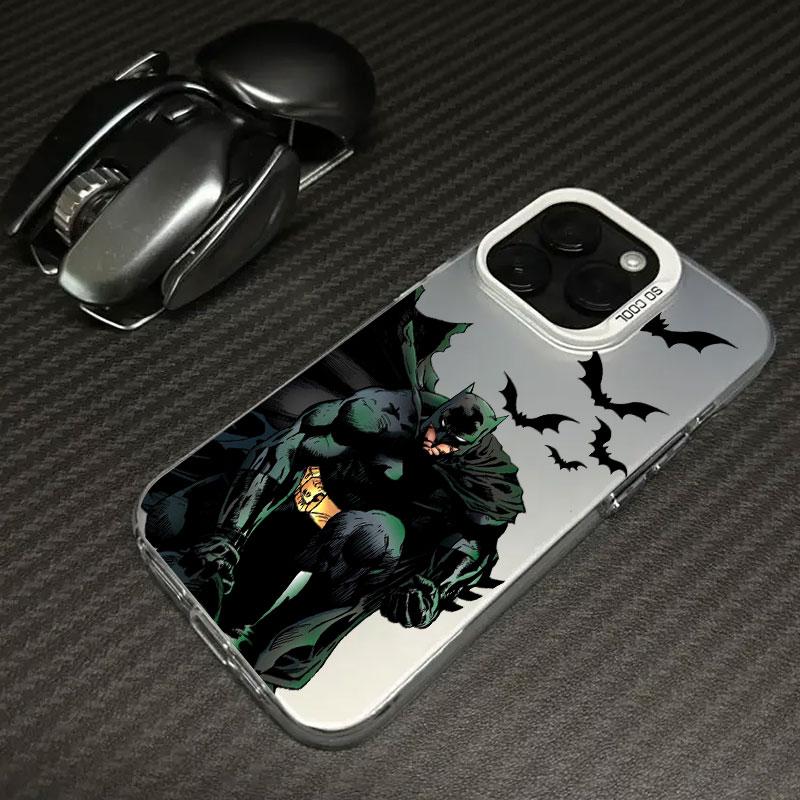 Cool B-Bats-man Logo Hero Phone Case For iPhone 11 12 13 14 15 16 17 Pro Max 16e 17E 17 Air Plus 13 Mini Shockproof Fundas Cover