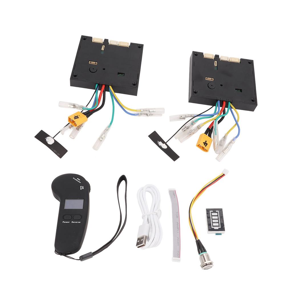 Electric Scooter 10S 4 Wheeled Control Module Hub Program with Connectors Remote Controller