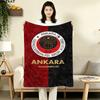 Gençlerbirliği Flanelldecke mit Aufdruck Hohe Qualität Warm Bequem Decke für Alle Jahreszeiten Perfekt für Geschenke Wohnkultur