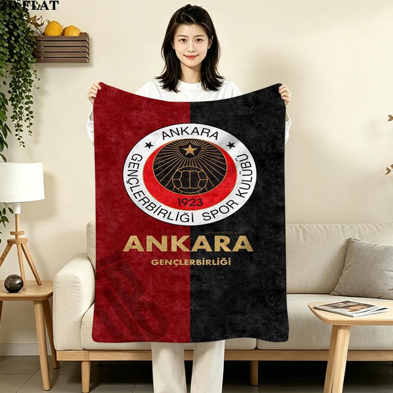 Gençlerbirliği Flanelldecke mit Aufdruck Hohe Qualität Warm Bequem Decke für Alle Jahreszeiten Perfekt für Geschenke Wohnkultur