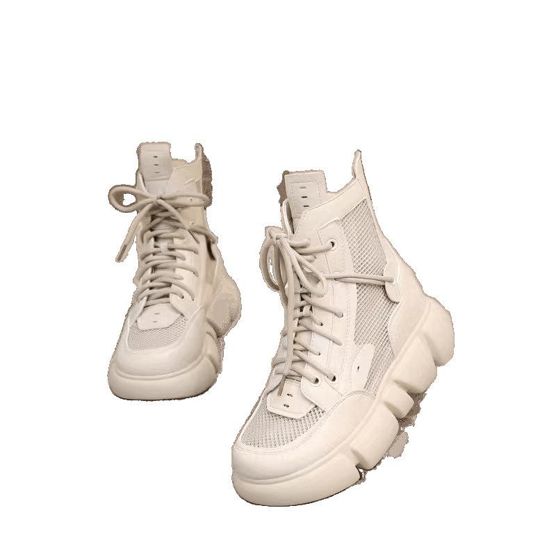 2025 New Martin Boots Women's Fashion Thick-soled Velvet Thermal Short Boots Women's Versatile Large-size Women's Shoes 40-42