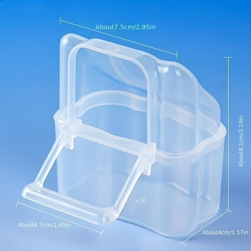 Splash-Proof Small Bird Feeder Box Covered Feeder Box For Pigeon Food To Prevent Scattering Feeding Container For Cockatiels
