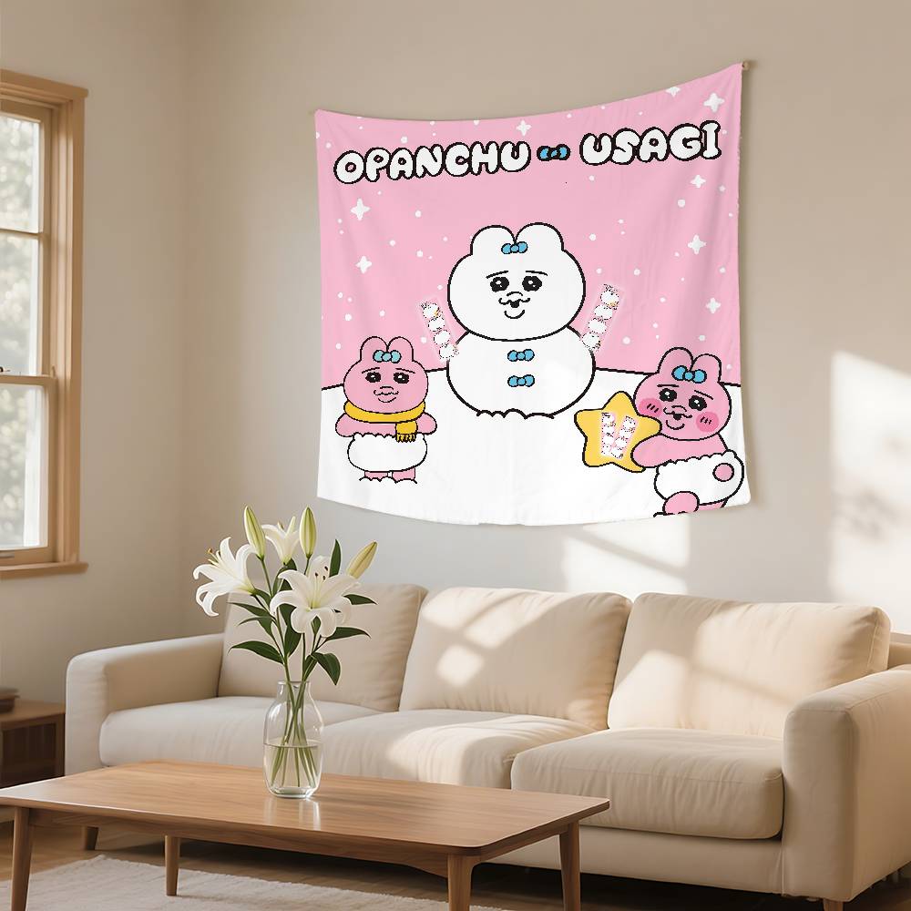 OOpanchu UUsagi Cartoon Tapestry Customizable Tapestries Of Various Styleswall Hangings Celebrity Photo Printing wall Hanging