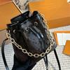Nuova borsa da donna in pelle borsa a tracolla con catena grande capacità borsa portafortuna paillettes piccola borsa a spalla da donna alla moda versatile borsa a tracolla