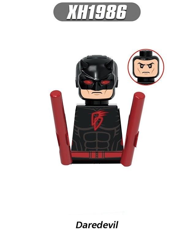 GH0142 Daredevil Movie Mini Figure Toys Cavillerine Pyro Zen Cowboy Elektra X-23 Human Torch Blade Blocks Party Gifts
