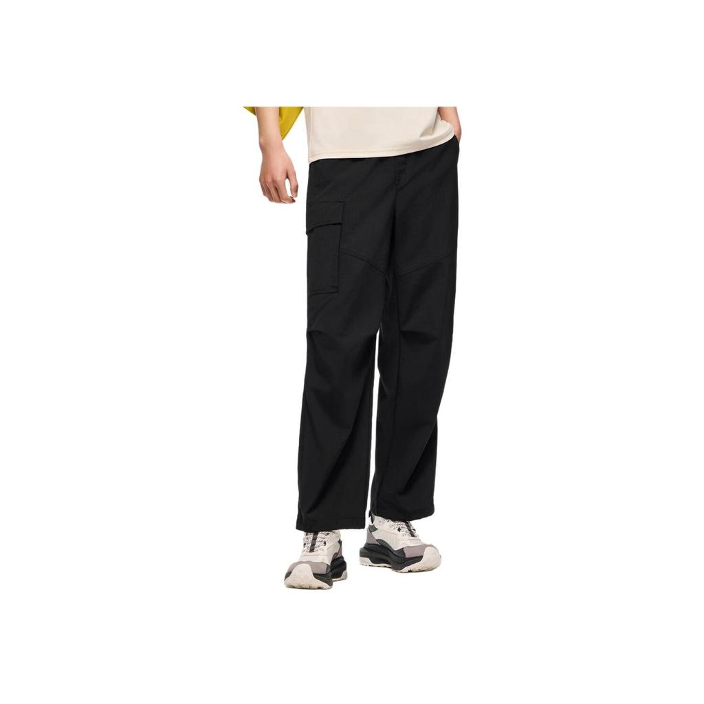 Anta Outdoor Ice Silk Sports Breathable Casual Pants Men bottoms Basic-Black 952427507-3