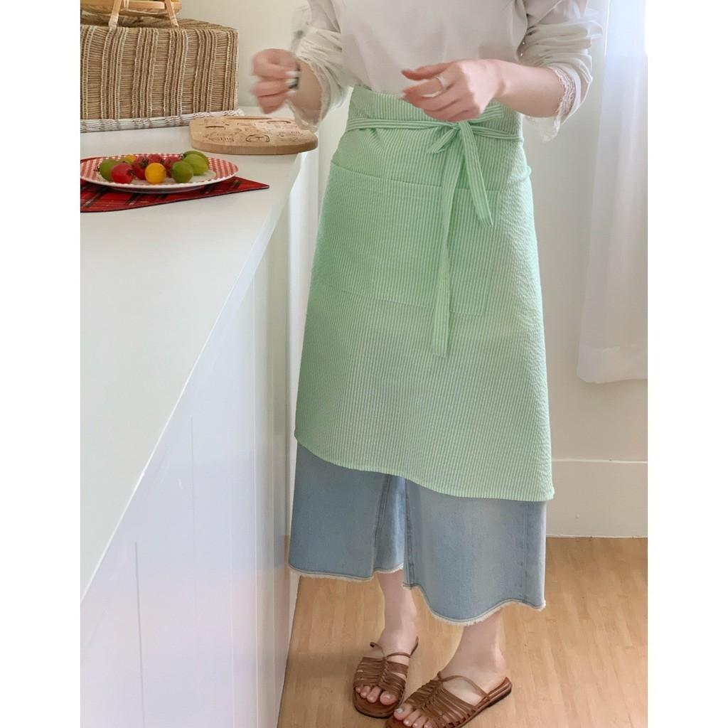 Cotton Sleeveless Apron Waterproof With Embroidery For Home Cooking And Casual Wear