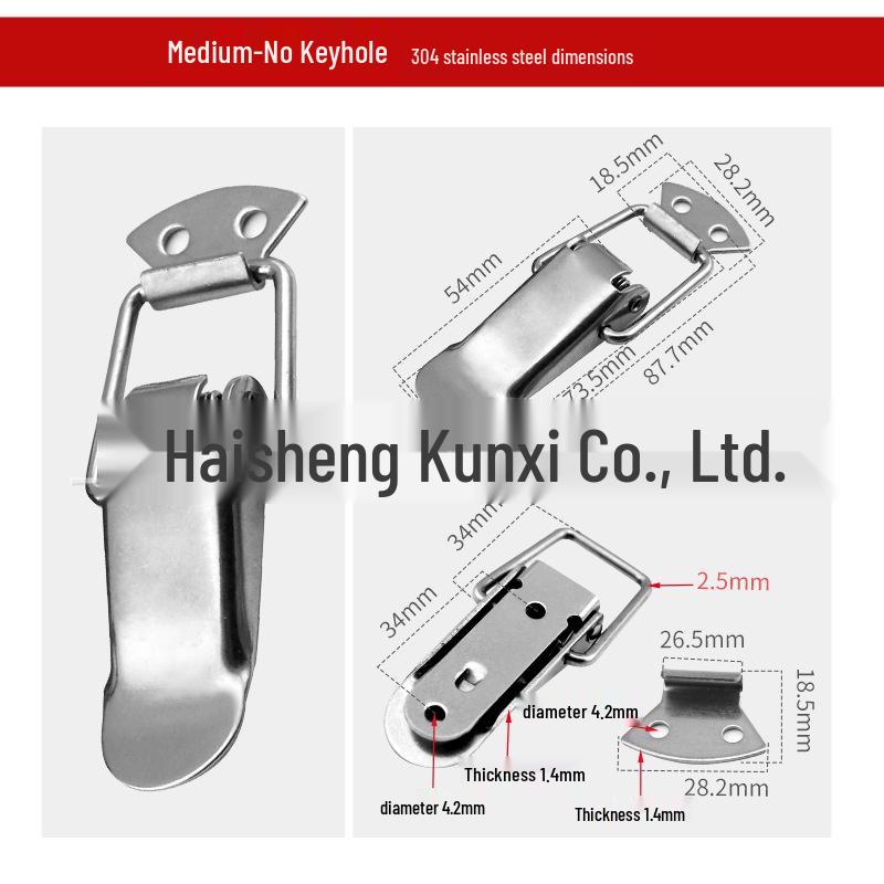 Thickened Stainless Steel Toggle Clasp for Toolboxes & Beehives