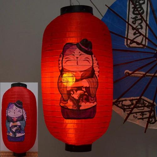 Japanese-style Lucky Cat Waterproof Lanterns Sake Izakaya Sushi Lamian Noodles Cuisine Restaurant Advertising Holiday Decorative
