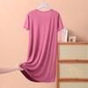 Women's L-8XL Sleepwear  Nightgowns Casual Short Sleeve Night Dress Plus Size Summer Nightshirt Ladies Sleep Wear Shirt