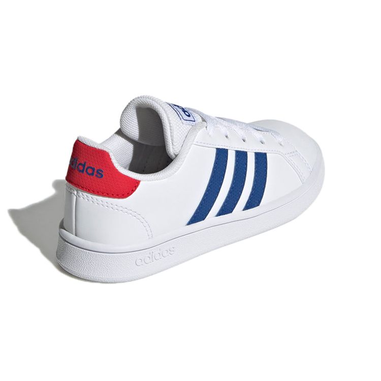 Adidas Grand Court Big Kid White Royal Blue Kids Sneakers Cloud-White Vivid-Red GX5742