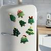 Christmas Tree Refrigerator Magnets 7Pcs/Set Mini Magnet, Xmas Shape Magnetic Home Decor Fridge Decorative Magnet for Whiteboard Locker Door