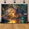 Bohemian Butterfly Floral Print Tapestry Living Room Bedroom Home Decor Butterfly Room Wall Decoration Wall Hanging