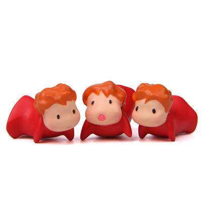 Ponyo Resin Figurine Toy Ornament For Plant Arrangements And Home Office Decor