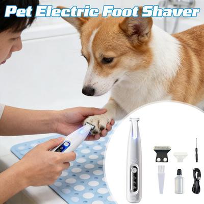 2026 New Dog Paw Trimmer With LED Light, Dog Grooming Kit & Pet Trimmer, Dogs Paw Trimmers Electric Clippers Ears Rump Face Eyes