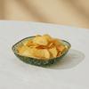 5PCS Golden Trim Snack Plate Square Dining Table Waste Dish Multi-functional Appetizer Plate  Fruit