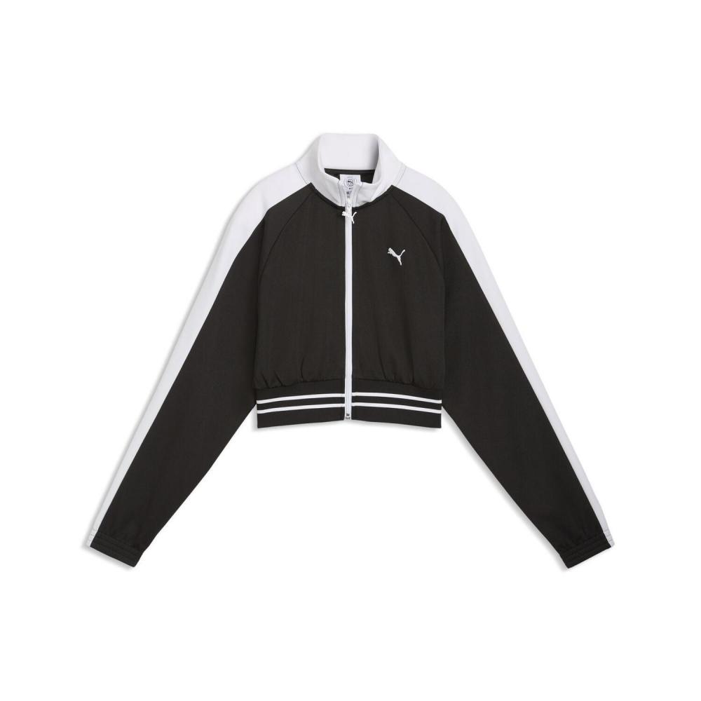 Женская укороченная спортивная куртка Puma W T7 Pique 636779 01bk S