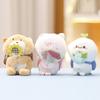 Budding Plush Pop Keychain Animal Bear Duck Pig Doll Pendant Gift Decoration