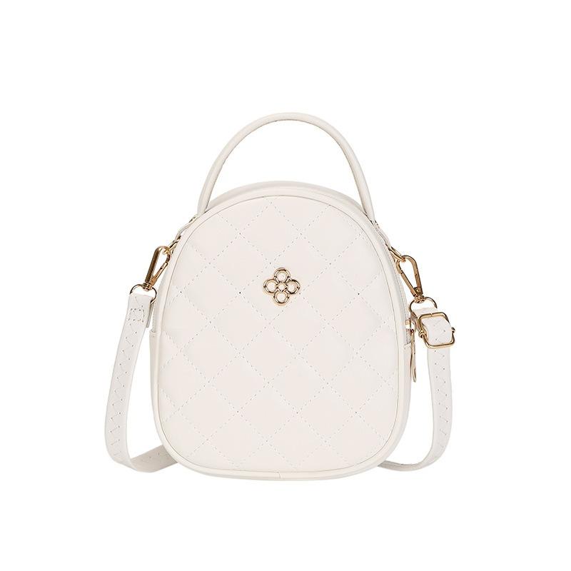 Trendy Women's Bag Mini Portable Oblique Span Bag, Simple and Fashionable Diamond Embroidery
