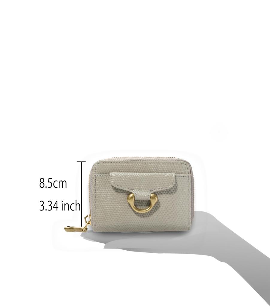 [Toff & Loadstone] Ano Round Zip Card Case Lizard