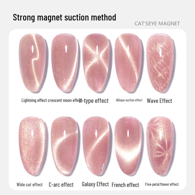Double-Head Cat Eye Nail Art Magnet – Multifunctional Cylinder for Fancy Effects