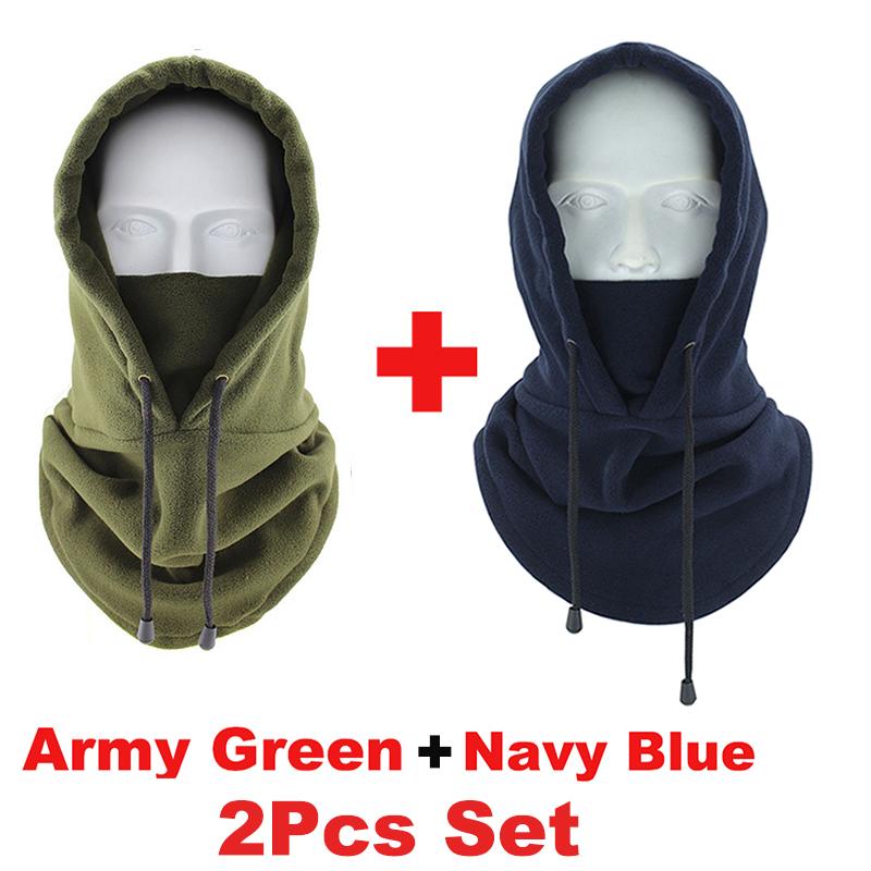 Winter Warm Balaclava Motorcycle Riding Full Face Mask Hat Thermal Windproof Cycling Cap Men Women Fleece Neck Warmer Scarf Hats