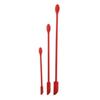 3Pcs Mini Silicone Spatula Set Double Ended Jam Spoon & Scraper for Baking Red