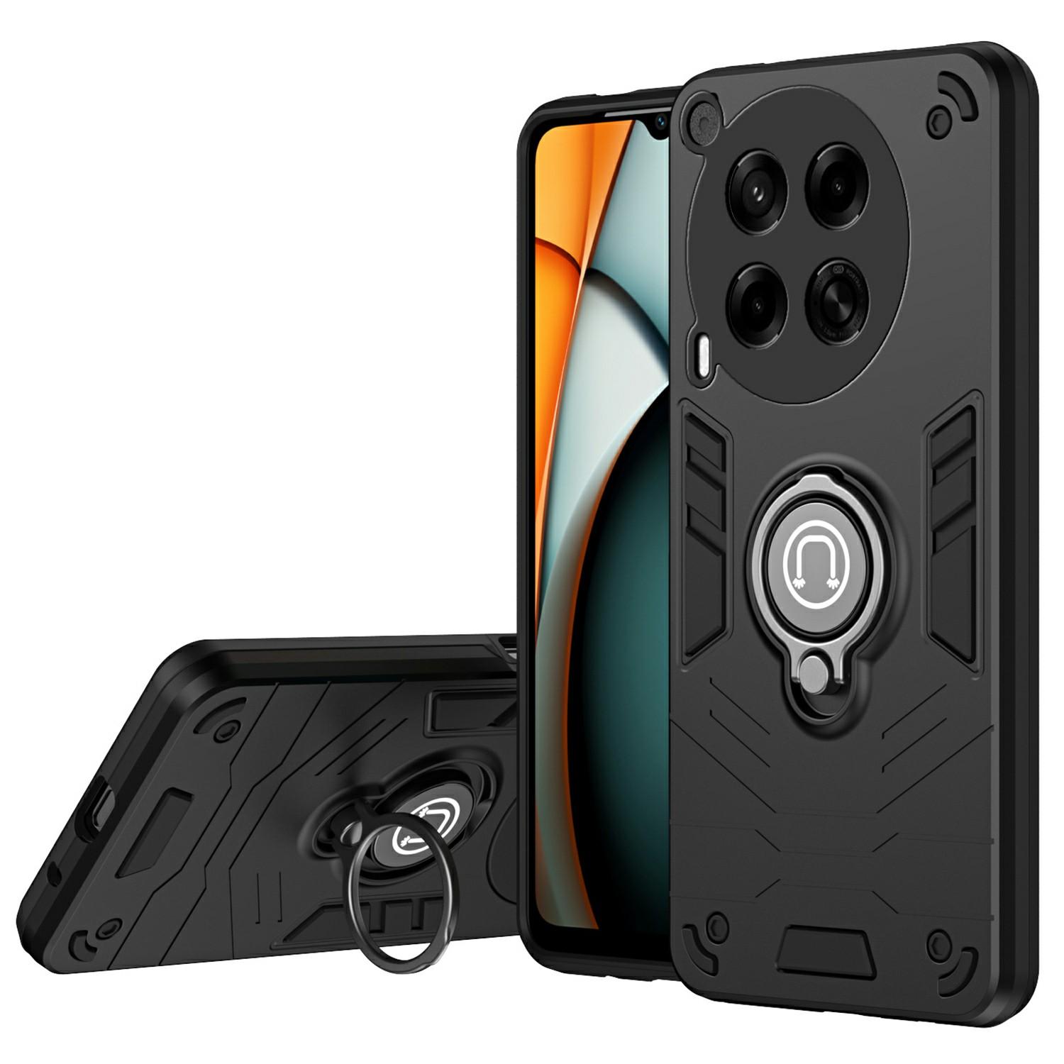 

Чохол для TECNO Camon 30 4G з ковзною шторкою Camshield та підставкою, PC+TPU чохол для телефону B