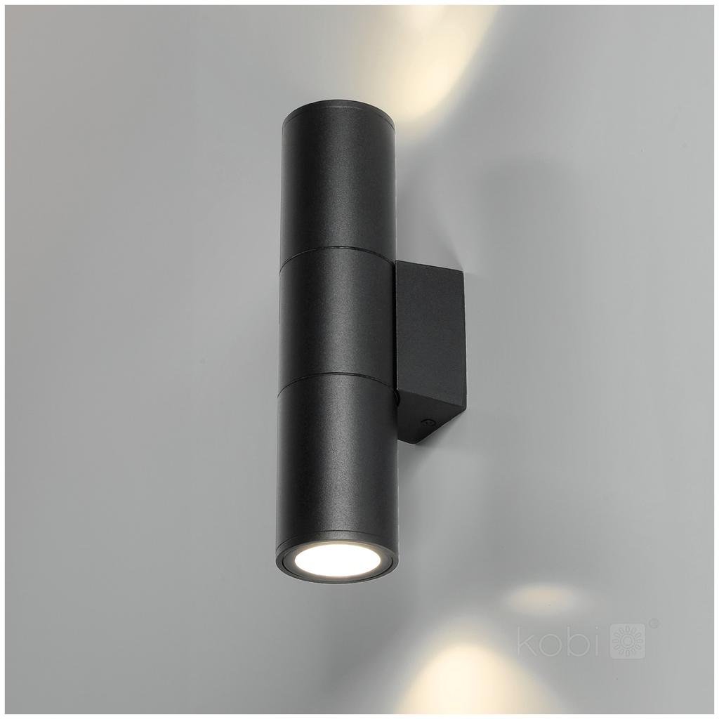 Double-sided wall lamp QUERK 3 2xGU10 IP54 black