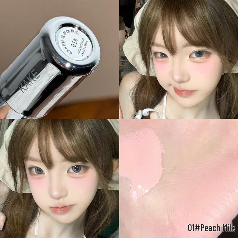 

KAKE Velvet Liquid Blush: Natural Korean Style, Enhancing Matte Complexion, Low Saturation, Student-Friendly.