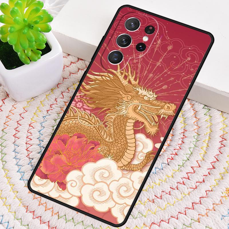 Chinese Dragon Phone Case for Samsung Galaxy note 10 pro S26 Ultra S23 S24 FE S25 S21 S22 PLUS shockproof Cove