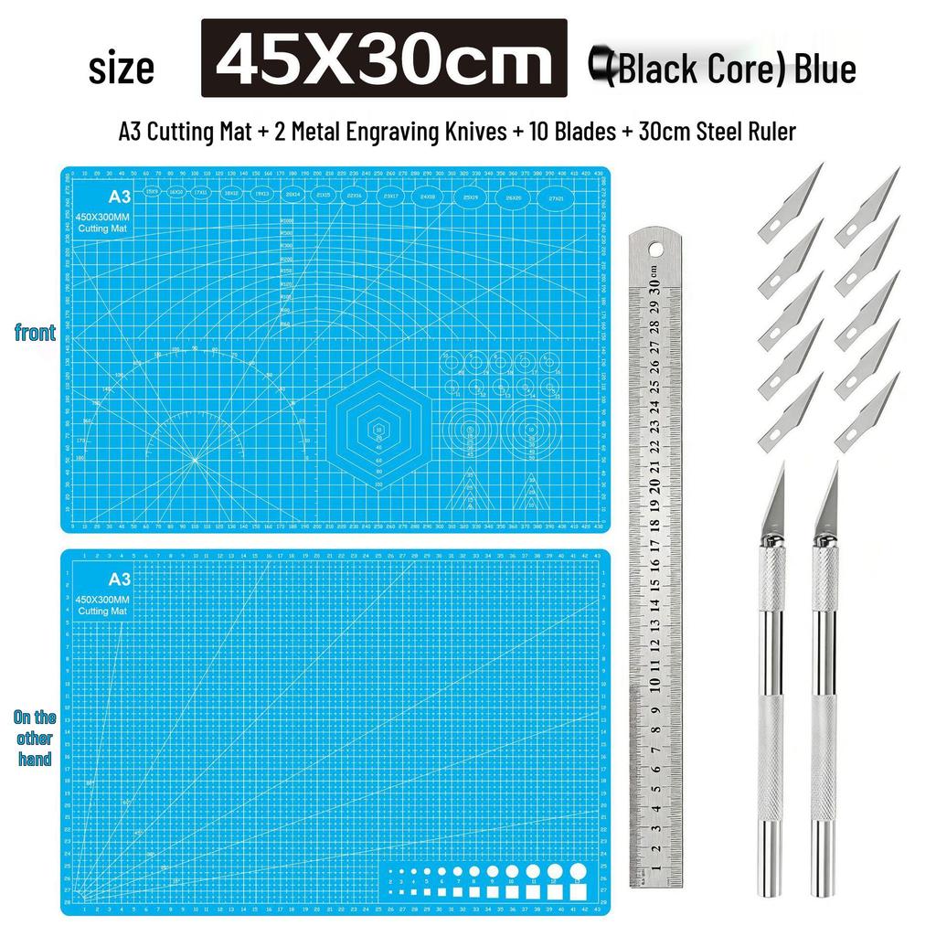 A3 3mm Extra Thick Cutting Mat: Handmade, Durable Pad for Paper Cutting & Writing