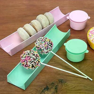 2/3 pçs/conjunto Molde de Pirulito Redondo/Coração/Estrela/Flor de Plástico Molde para Biscoitos Cakepop Ferramentas DIY para Decoração de Bolo Fondant Suprimentos para Confeitaria