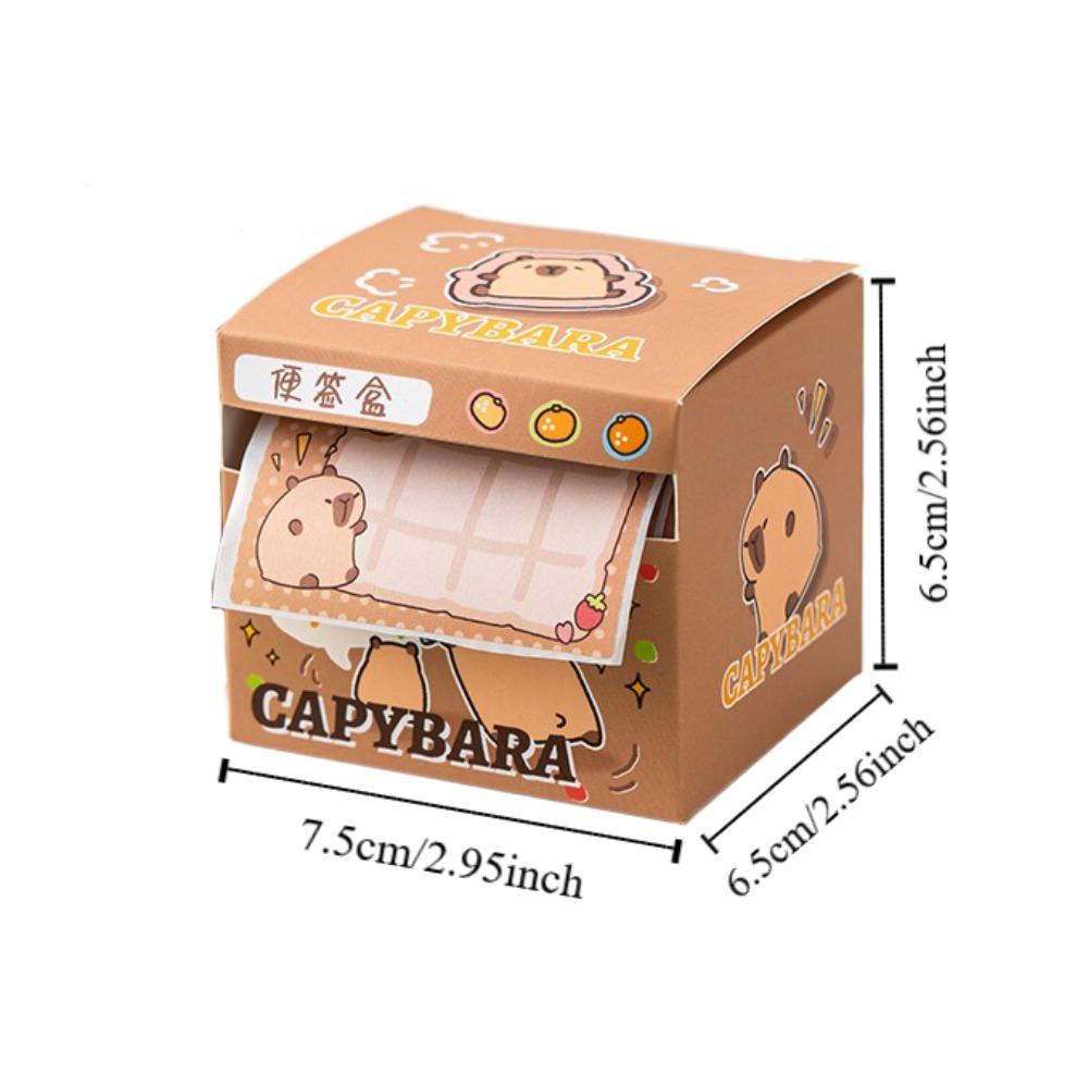 Stationary Capybara Pull Out Sticky Notes Sticky Notes Cute Capybara Memo Pad  Office Supplies