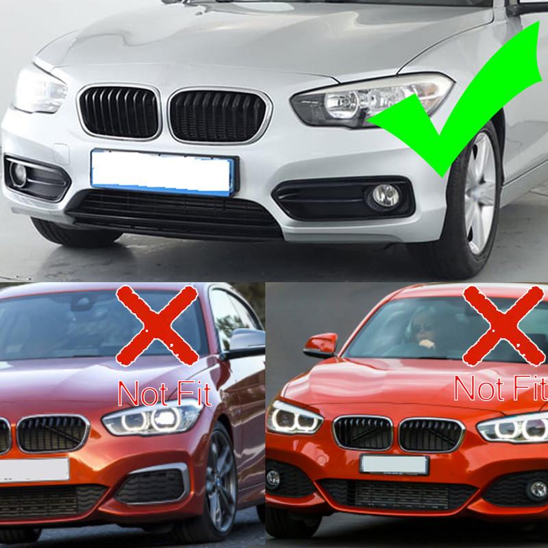 2x Dimljusgaller för främre stötfångare för BMW 1-serie F20 F21 Sport Line 2015-2019 LCI 51117371667,51117371668