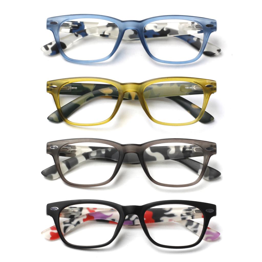 Turezing Reading GlassesMen And Women Blue Light Blocking Anti Fatihue Anti UV Camouflage Optical Lenses With Medical Recipe
