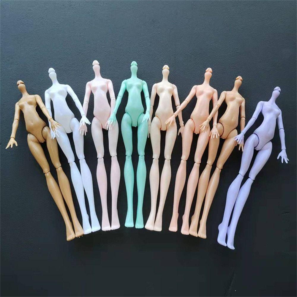 Multi-Joint Doll Nude Body White Pink Move Doll Toys Dollhouse Movable Joints Doll Girl Toy