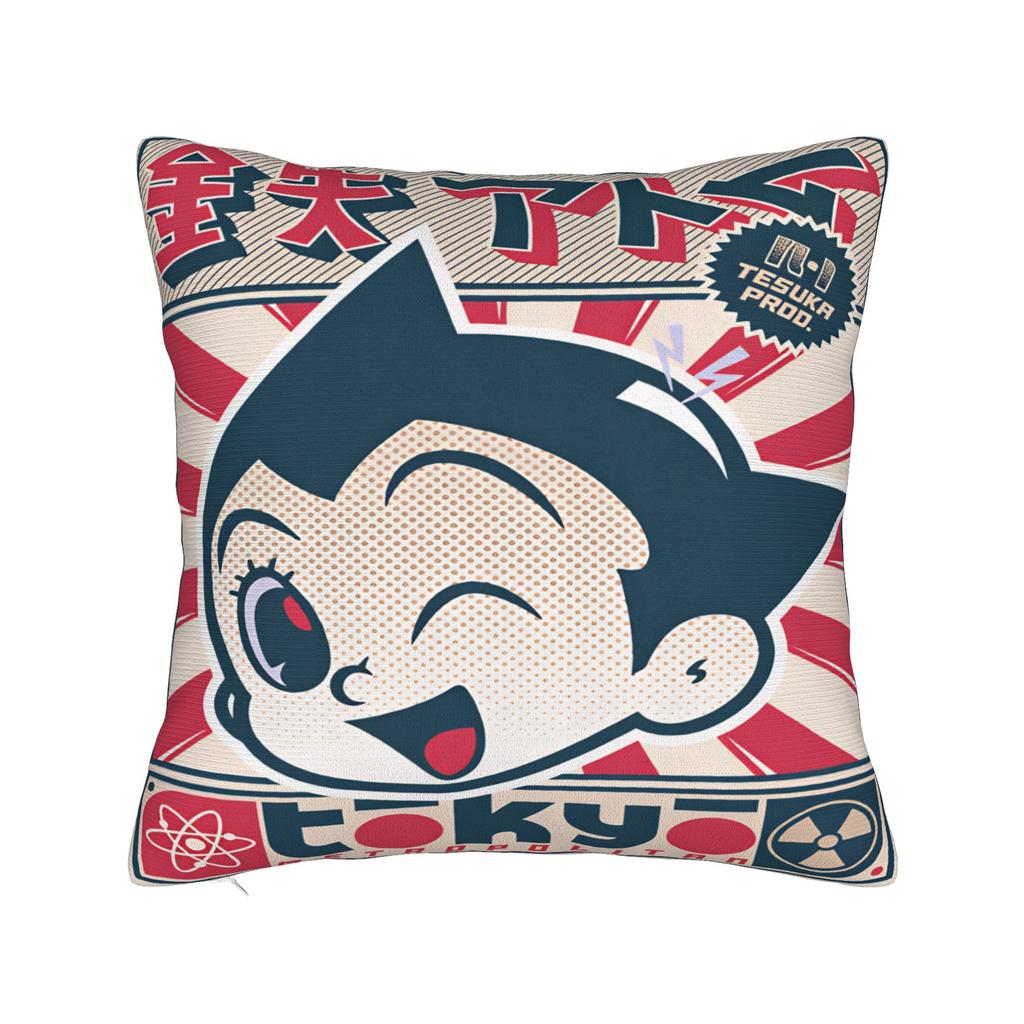 Astro Cartoon Boy Pillow Case  Comfy Pillow Cover For Living Room Sofa Novelty Pillowcases