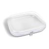 Clear Hard Shell Zipper Case,Transparent Clear Zipper Pouches,Hard Side Plastic Case Set,Portable Travel Storage Organizer Bins