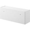 Yamazaki Tower Wall-Mounted Storage Box (1355) - White, Compatible with Plasterboard Walls, Dimensions: W26 x D8 x H10.6cm (9.8 x 3.3 x 4.6 inches). I