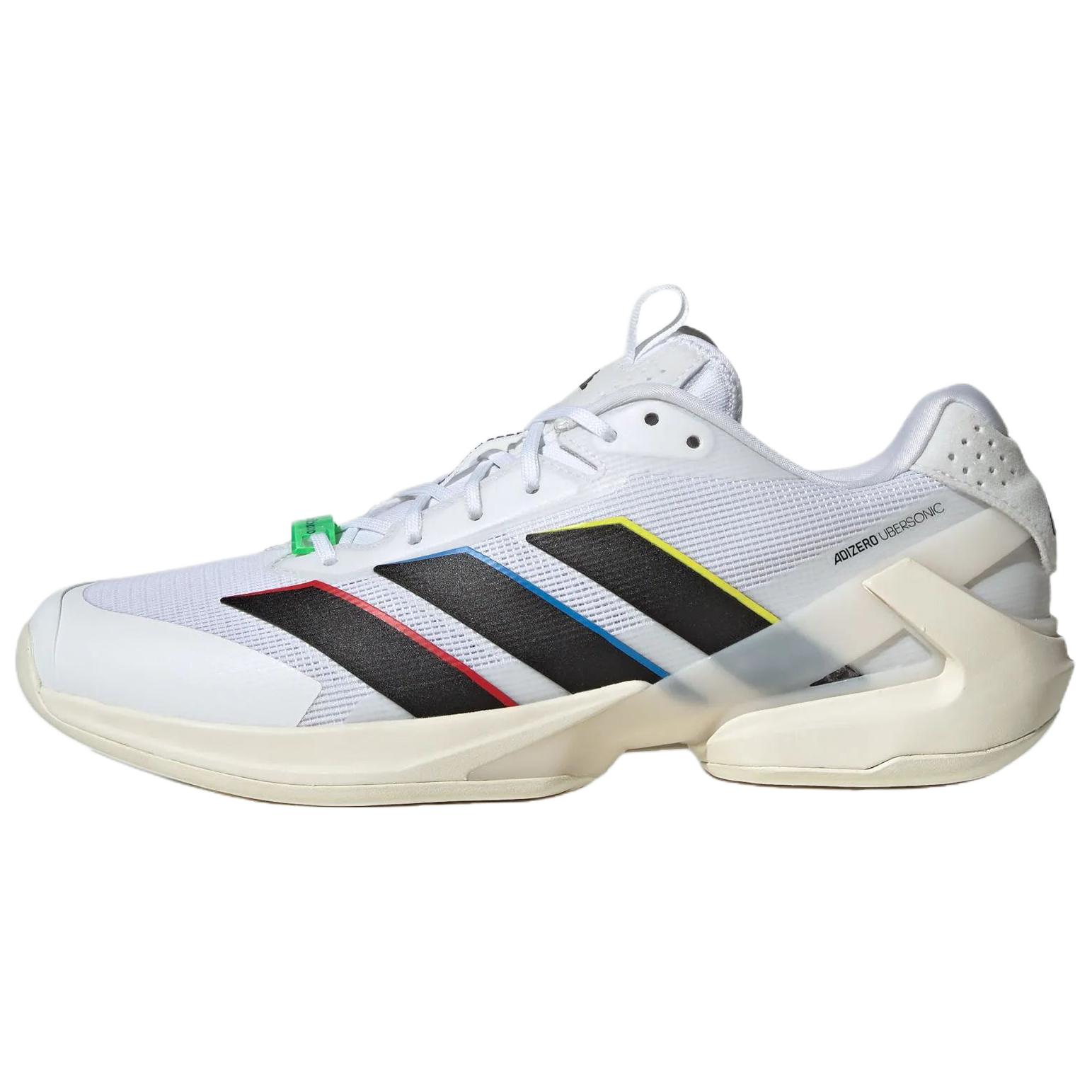 Adidas Adizero Ubersonic 5 Low top Tennis Shoes Men s White Black KK3844 41⅓