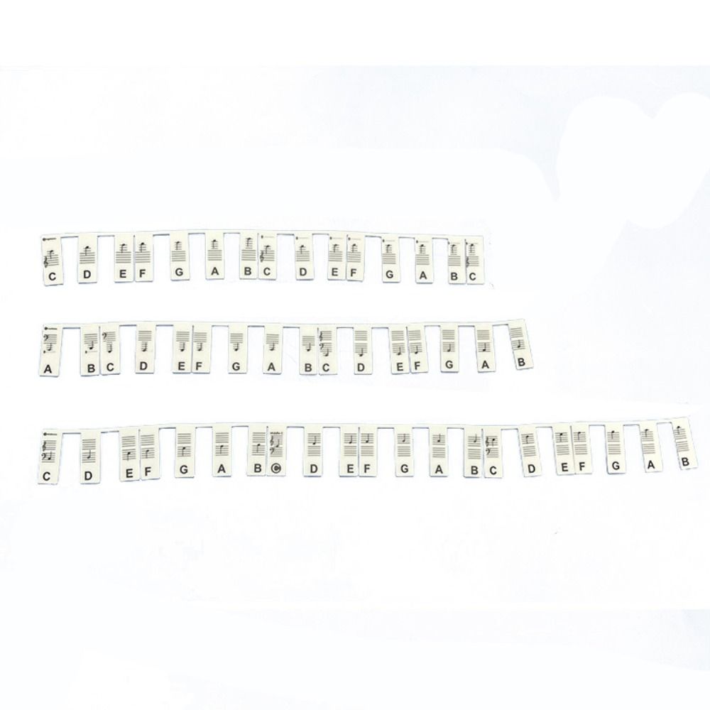 88 Keys Piano Key Labels Reusable Piano Keyboard Sticker Piano Keyboard Note  Beginners