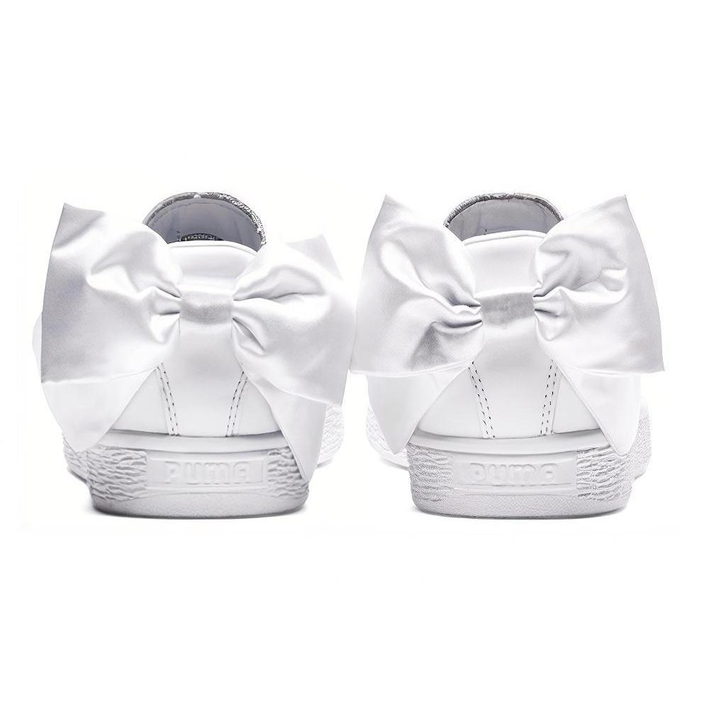 (WMNS) PUMA Basket Bow 'Triple White' Donna 367319-01