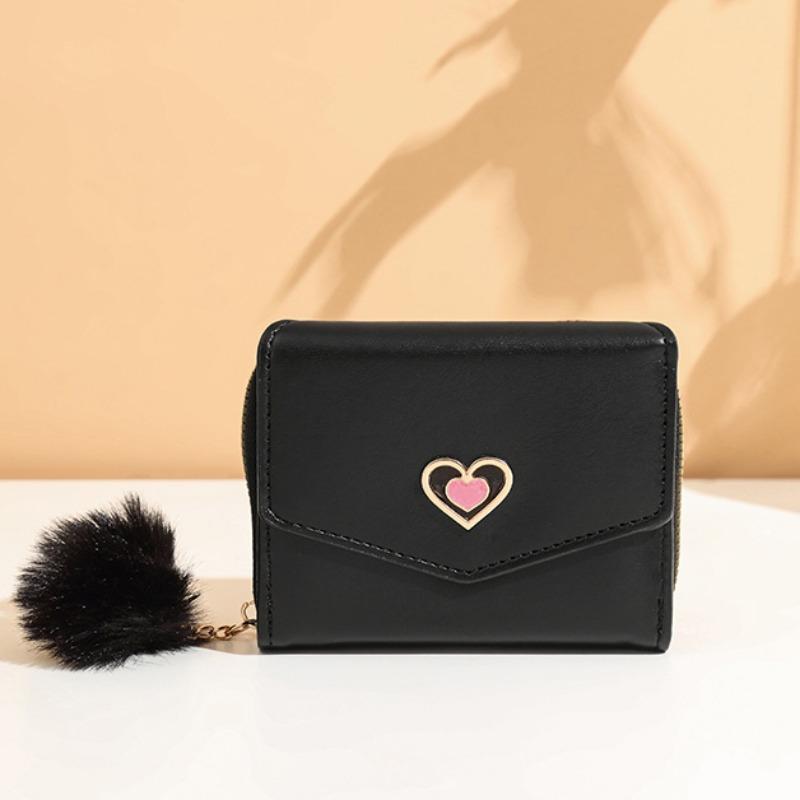 New personalized fashion women's short wallet wallet wallet heart-shaped women's short bag change bag card bag one piece